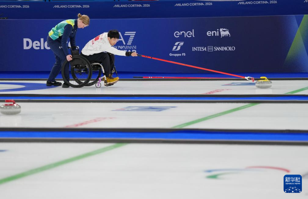 冬残奥会——轮椅冰壶混双循环赛：中国队胜意大利队(图4)