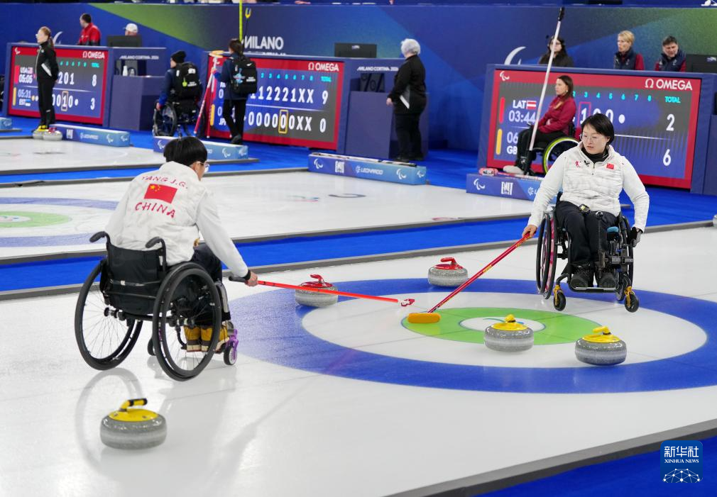 冬残奥会——轮椅冰壶混双循环赛：中国队胜意大利队(图9)
